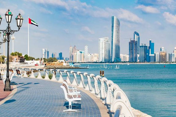 Corniche in Abu Dhabi UAE